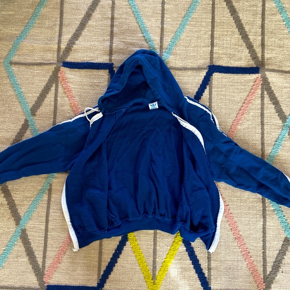 vintage 80s Adidas zip-up hoodie - Picture 2 of 4